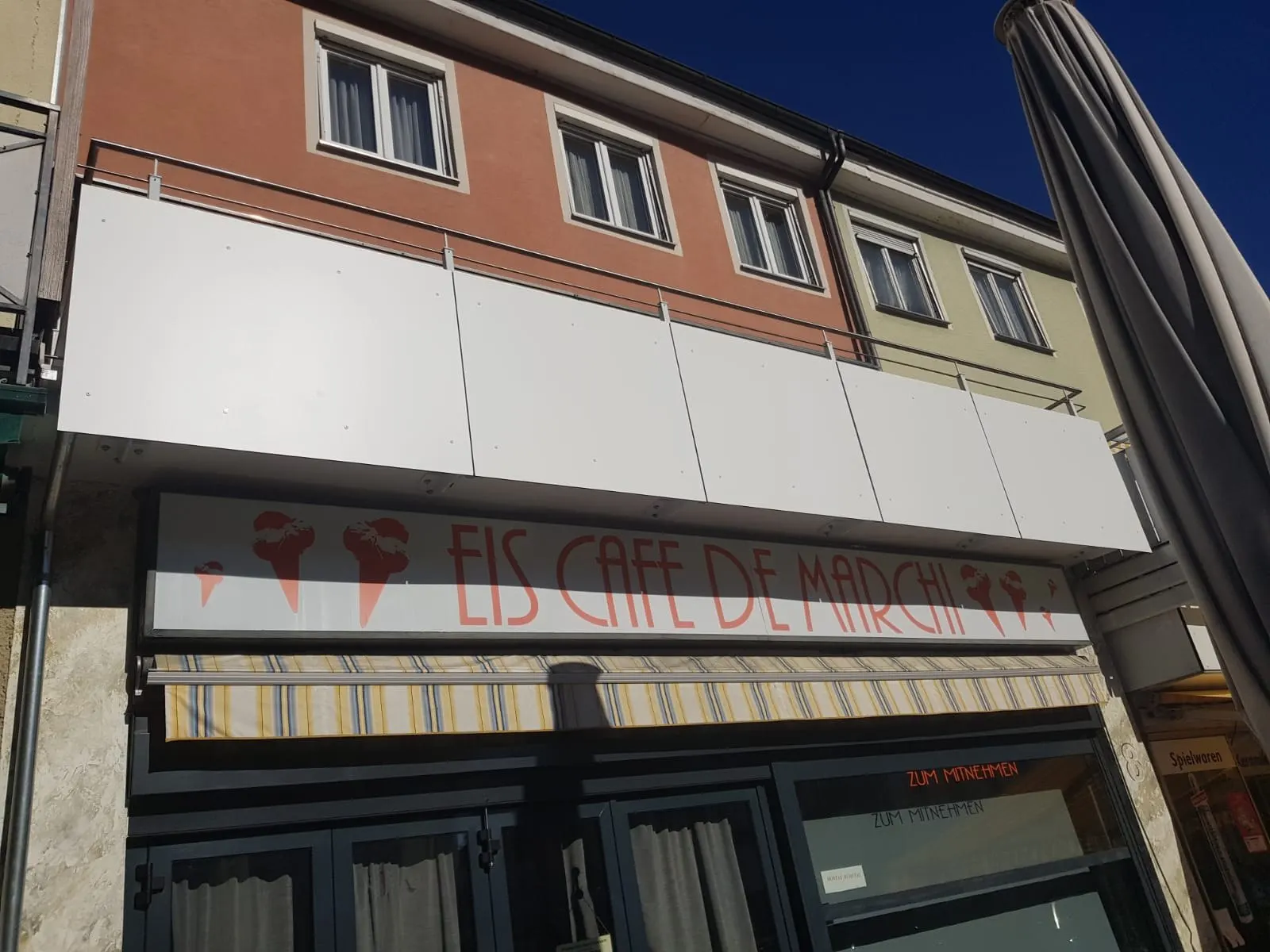 Balkongeländer, Detailaufnahme Eckverbindung